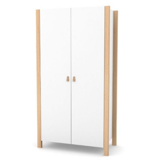 Шафа гардеробна ВЕРЕС 960 Монако р. біло-буковий (39.6.2.15 )